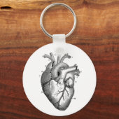 anatomische tekening menselijk hart sleutelhanger (Voorkant)