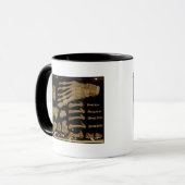 Anatomische tekening van de botten van de voet mok (Voorkant links)