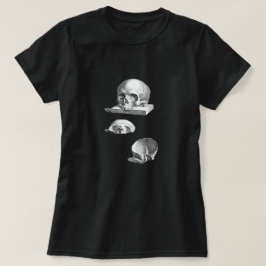Anatomische tekening van de schedel en de Botten T-shirt