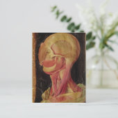 Anatomische tekening van het menselijk hoofd briefkaart (Staand voorkant)