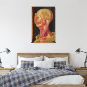 Anatomische tekening van het menselijk hoofd canvas afdruk (Insitu (Slaapkamer))