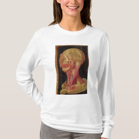 Anatomische tekening van het menselijk hoofd t-shirt (Voorkant)
