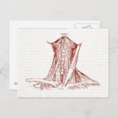  anatomische tekenspieren van de nek briefkaart (Voorkant / Achterkant)