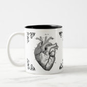 Anatomische Vintage kunst Decoratieve koffie Mok (Links)