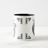 Anatomische Vintage kunst Decoratieve koffie Mok (Center)