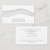 Anatomische wervelkolom Chiropractor benoeming en Visitekaartje (Voorkant / Achterkant)