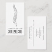 Anatomische wervelkolom Chiropractor benoeming en Visitekaartje (Voorkant / Achterkant)