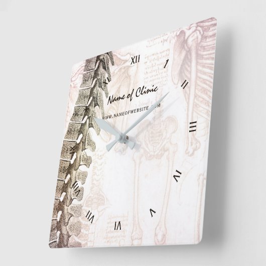  anatomische wervelkolom vierkante klok (Hoek)