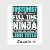 Anatomist Functie Beroep Anatomie Fysiologie Sticker (Vel)