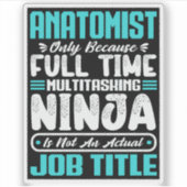Anatomist Functie Beroep Anatomie Fysiologie Sticker (Voorkant)
