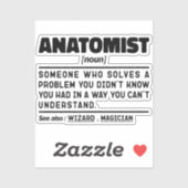Anatomist zelfstandig naamwoord definitie anatomie sticker (Vel)