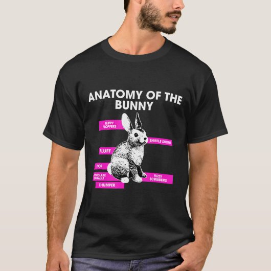 Anatomy Bunny Rabbit T-shirt (Voorkant)