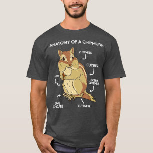 Anatomy Cute Chipmunk T-shirt