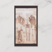 Anatomy Drawings Human Skeletons Leonardo da Vinci Visitekaartje (Achterkant)