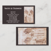 Anatomy Drawings Human Skeletons Leonardo da Vinci Visitekaartje (Voorkant / Achterkant)