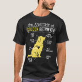 Anatomy Golden Retriever T-shirt (Voorkant)