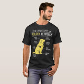 Anatomy Golden Retriever T-shirt (Voorkant volledig)