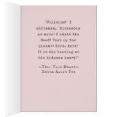 Anatomy Heart Edgar Allan Poe Greeting Card (Binnen (Rechts))