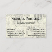 Anatomy Human Larynx en been van Leonardo da Vinci Visitekaartje (Voorkant)