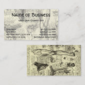 Anatomy Human Larynx en been van Leonardo da Vinci Visitekaartje (Voorkant / Achterkant)