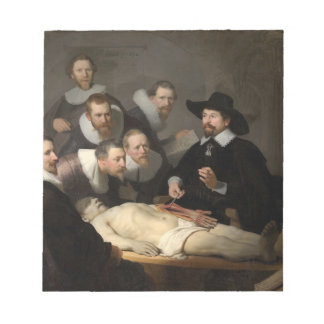 Anatomy Lesson Dr. Nicolaes Tulp Rembrandt Notitieblok