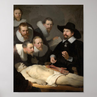 Anatomy Lesson Dr. Nicolaes Tulp Rembrandt Poster
