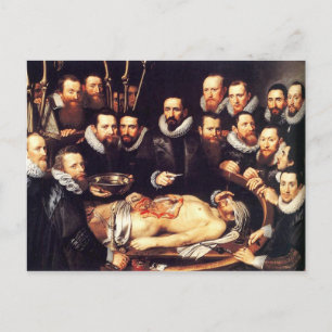 Anatomy Lesson of Dr. Willem van der Meer Briefkaart