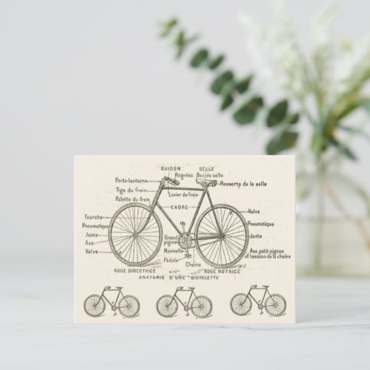 Anatomy of a Bicycle Briefkaart (Staand voorkant)