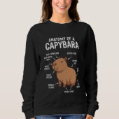 Anatomy of A Capybara Funny Capybara Lover Trui (Voorkant)
