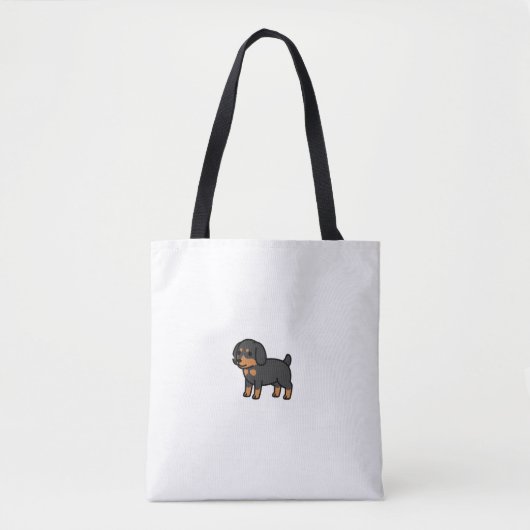 Anatomy Of A Dachshund Dog Funny Wirehaired Dachsh Tote Bag (Voorkant)
