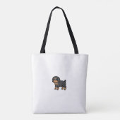 Anatomy Of A Dachshund Dog Funny Wirehaired Dachsh Tote Bag (Achterkant)