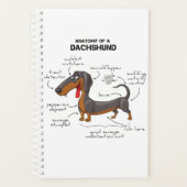 Anatomy Of A Dachshund - Funny Dog Planner (Voorkant)