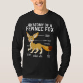 Anatomy Of A Fennec Fox  Fennec Foxes T-shirt (Voorkant)