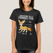 Anatomy Of A Fennec Fox  Fennec Foxes T-shirt (Voorkant)