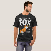 Anatomy Of A Fox Foxes Animal Wild Zoo Classic Cut T-shirt (Voorkant volledig)