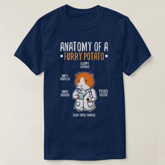 Anatomy Of A Furry Potato 8 T-shirt (Design voorkant)