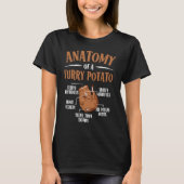 Anatomy Of A Furry Potato Guinea Pig  2 T-shirt (Voorkant)
