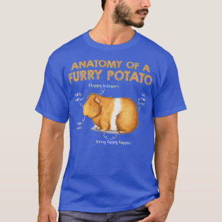 Anatomy Of A Furry Potato Guinea Pig Lover Gifts P T-shirt
