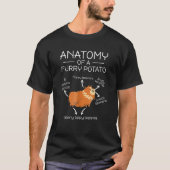 Anatomy Of A Furry Potato Guinea Pig Rodent_1 T-shirt (Voorkant)