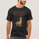 Anatomy Of A German Shepherd Dog 1 T-shirt (Voorkant)