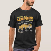 Anatomy of A Leopard Gecko Lizard T-shirt (Voorkant)