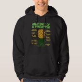 Anatomy Of A Pineapple Upside Down Pineapple Hoodie (Voorkant)