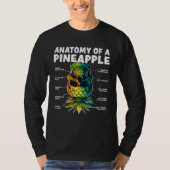 Anatomy of a Pineapple Upside Down Pineapple Swing T-shirt (Voorkant)