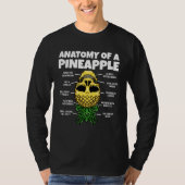Anatomy Of A Pineapple Upside Down Pineapple Swing T-shirt (Voorkant)