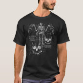 Anatomy Of A Vampire Skull w Fangs, Bat Wings & Sk T-shirt (Voorkant)