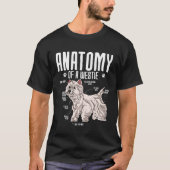 Anatomy Of A West Highland White Terrier T-shirt (Voorkant)
