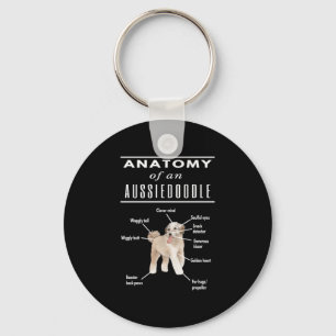 Anatomy of An Aussiedoodle Dog Sleutelhanger