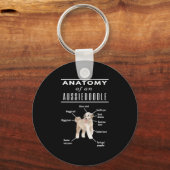 Anatomy of An Aussiedoodle Dog Sleutelhanger (Voorkant)