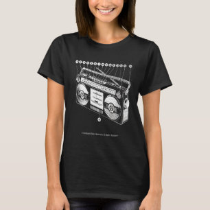 Anatomy of Boombox Retro 80s Ghetto Blaster Hi T-shirt