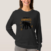 Anatomy Of Chimpanzee Monkey Chimp Ape Wildlife Ch T-shirt (Voorkant)